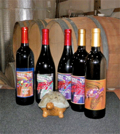 Turtle Run Wine labels