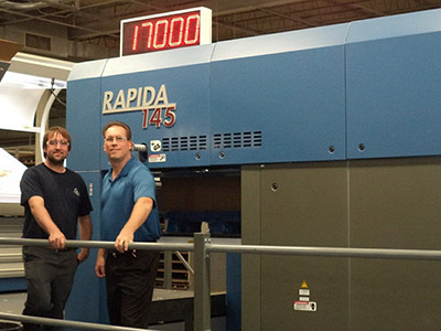 KBA Rapida 145 seven-color press