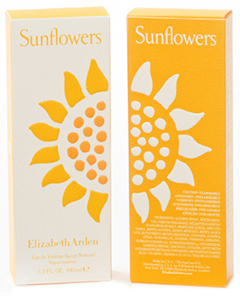 Elizabeth Arden’s Limited Edition Sunflowers perfume box