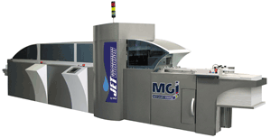 MGI’s JETvarnish is suggested for packaging applications including perfume, beverages, consumer products, and bags.
