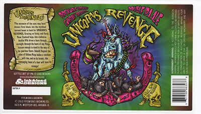 Unicorn's Revenge beer label
