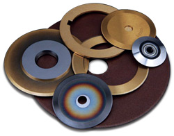 Converters that use either score or circular slitting blades can benefit from having a coating applied to the blades to extend wear life.